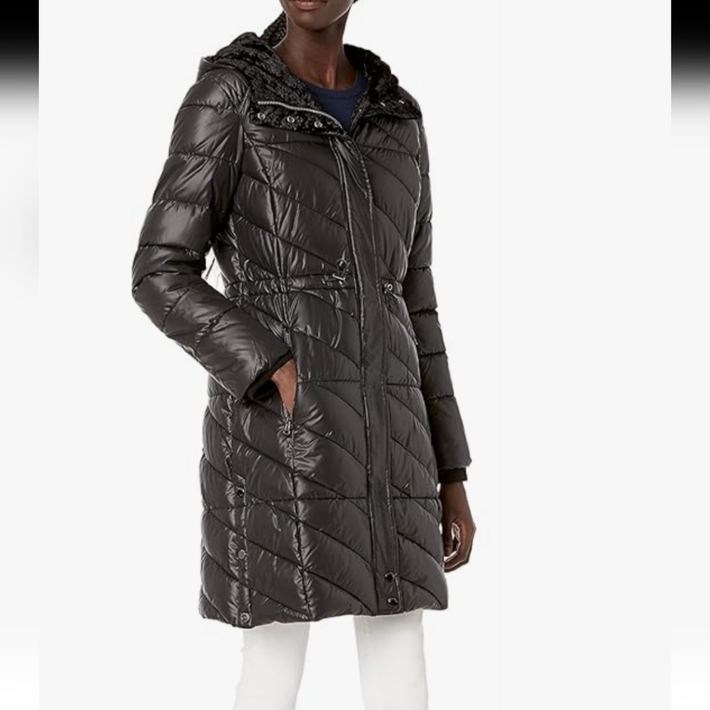 Marc New York, Black, Hooded Puffer Coat